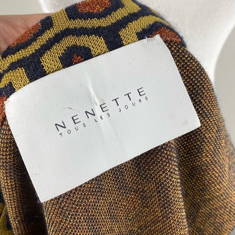 Geometric Patterned Blazer - Multicolor - image 5